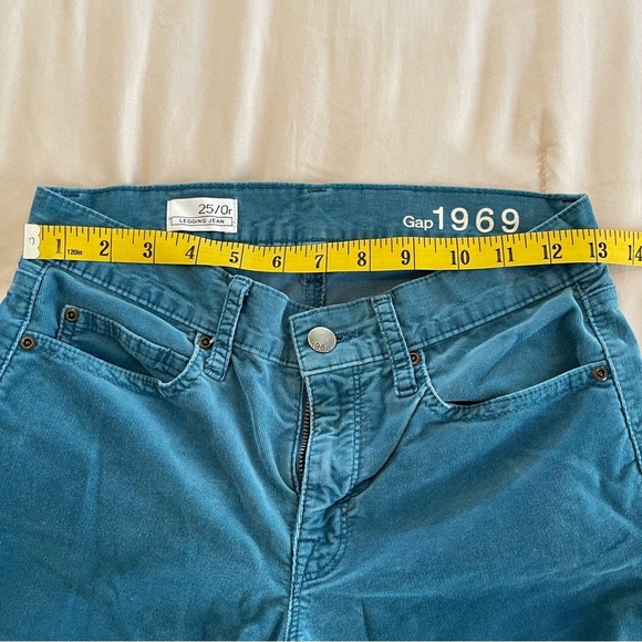 GAP 1969 Corduroy Women’s Skinny Pants Size 25 Blue - Picture 3 of 5